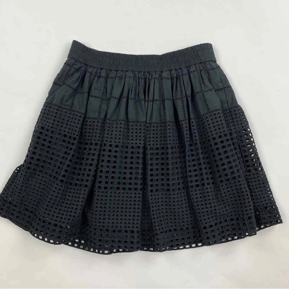 Madewell Black Eyelet Beachhouse Skirt size XS